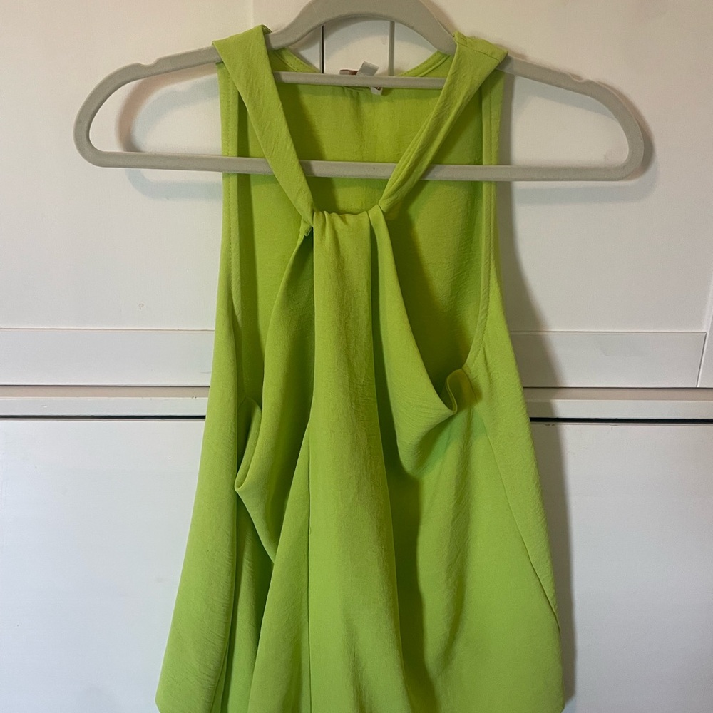 Lime Green Sleeveless Top